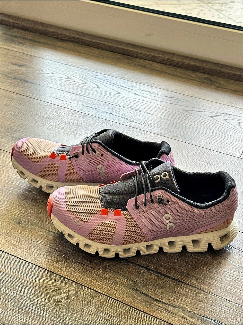 On Cloud 5 Push Women's Athletic Shoes Pink & Gray US W7